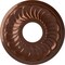Ekena Millwork Blackthorn Ceiling Medallion (Fits Canopies up to 4 7/8"), 11 3/4"OD x 3 5/8"ID x 1"P, Copper Penny CM11BLCPS - alternate 1